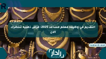 التقديم في وظيفة معلم مساعد 2025: فرص ذهبية تنتظرك الآن